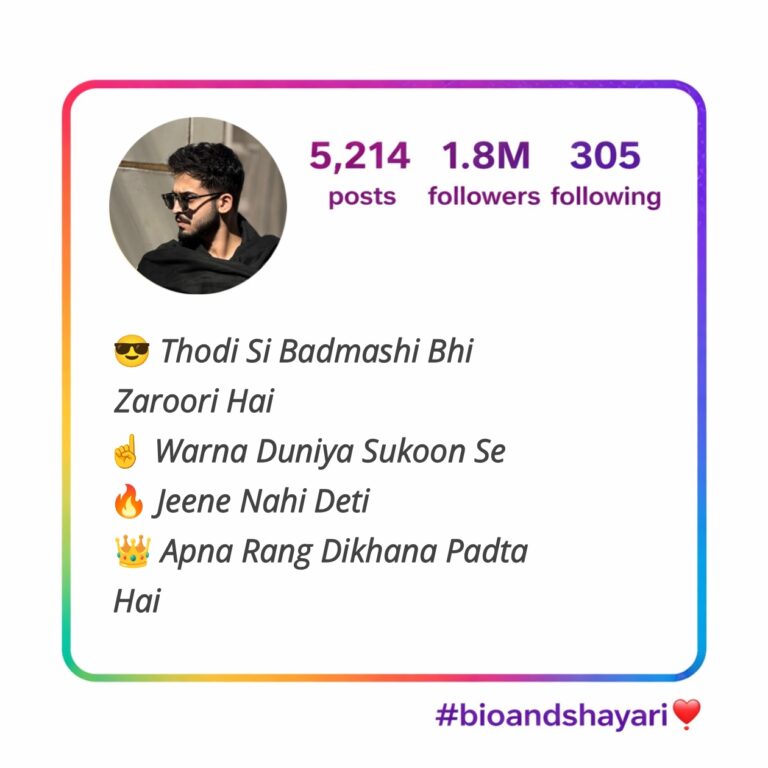 Badmashi Bio For Instagram (1)